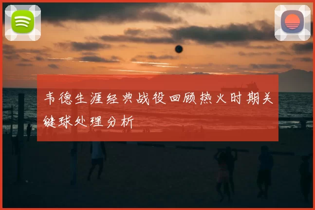 韦德生涯经典战役回顾热火时期关键球处理分析